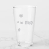 Cute Cat MOM Glas (Achterkant)