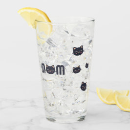 Cute Cat MOM Glas