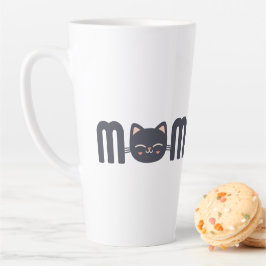 Cute Cat MOM Latte Mok