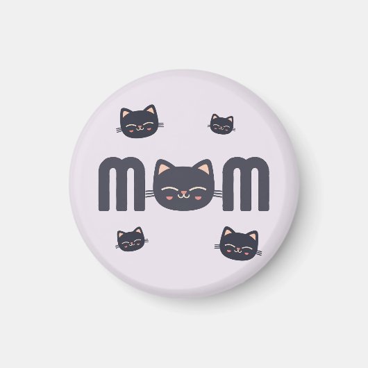 Cute Cat MOM Magneet (Voorkant)