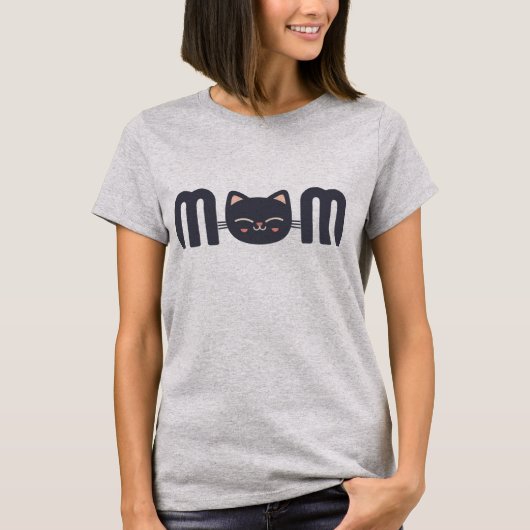 Cute Cat MOM T-shirt (Voorkant)