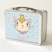 Cute Cat Monogrammed Lunch Box (Achterkant)