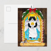 Cute Cat Mouse briefkaart met kerstmis (Voorkant / Achterkant)