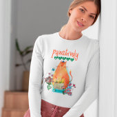 Cute Cat Mouse Pawsitive Vegan Humor T-shirt