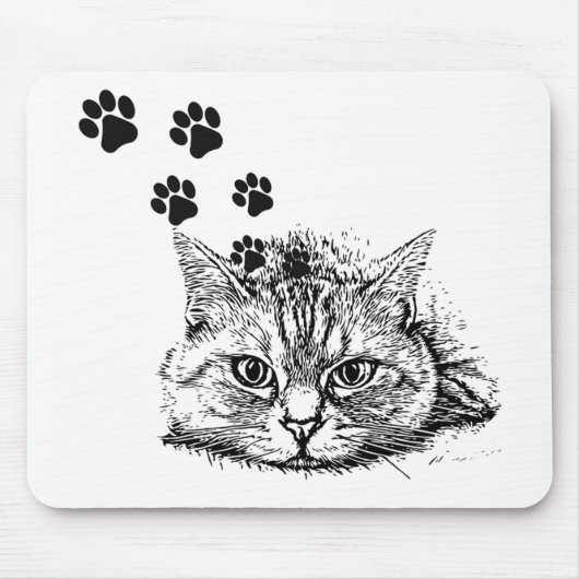 Cute Cat Mousepad Muismat (Voorkant)