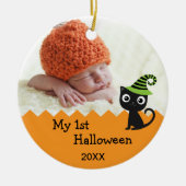 Cute Cat My 1st Halloween Ornament (Voorkant)