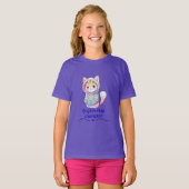 Cute Cat Nap Champion Too T-Shirt (Voorkant volledig)