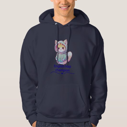 Cute Cat Nap Champion Too T-Shirt (Voorkant)