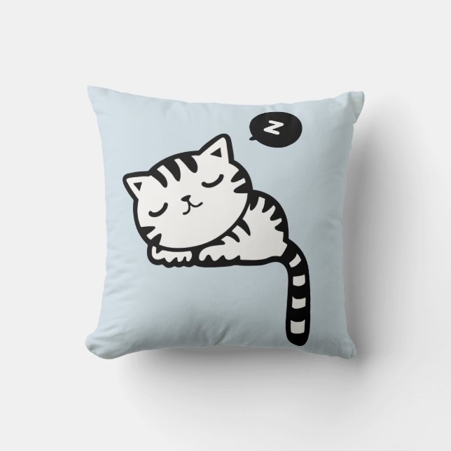 Cute CAT NAP PILLOW Kussen (Voorkant)