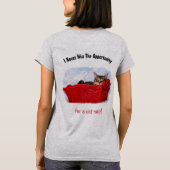 Cute Cat Nap Sleeping Kitten in Red Basket Custom  T-shirt (Achterkant)