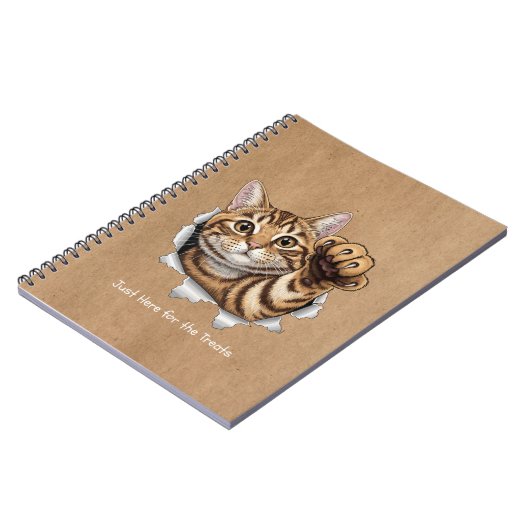 Cute Cat Notes - Spiral Photo Notebook Notitieboek (Linkerzijde)