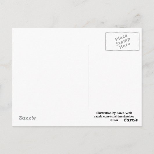 Cute cat nurse Veterinarian appointed reminder Briefkaart (Achterkant)