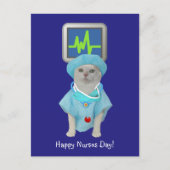 Cute Cat Nurses Day Briefkaart (Voorkant)