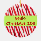 Cute Cat of Dog Pet met kerstfoto-versiering Keramisch Ornament (Achterkant)