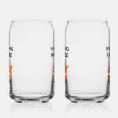 Cute Cat on Books "Introvert in Progress" Blikvorm Glas (Rechts)