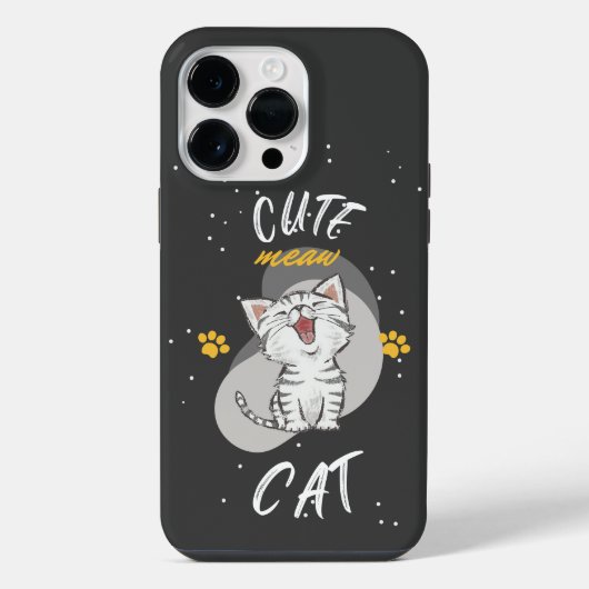 Cute CAT ontwerp iPhone Hoesje (Achterkant)