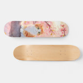 Cute Cat op een Cherry Blossom Tree Persoonlijk Skateboard (Horizontaal)