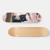Cute Cat op een Cherry Blossom Tree Persoonlijk Skateboard (Horizontaal)