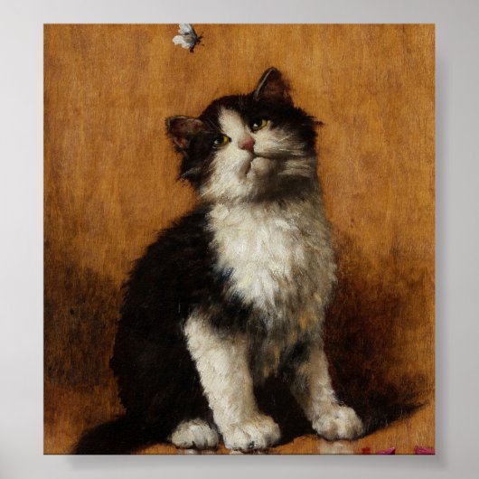 Cute Cat Painting Poster (Voorkant)