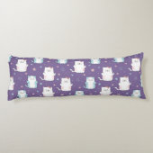 Cute Cat-patroon Lichaamskussen (Achterkant)