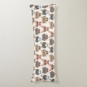 Cute Cat-patroon Lichaamskussen (Voorkant Verticaal)