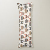 Cute Cat-patroon Lichaamskussen (Achterkant (Verticaal))