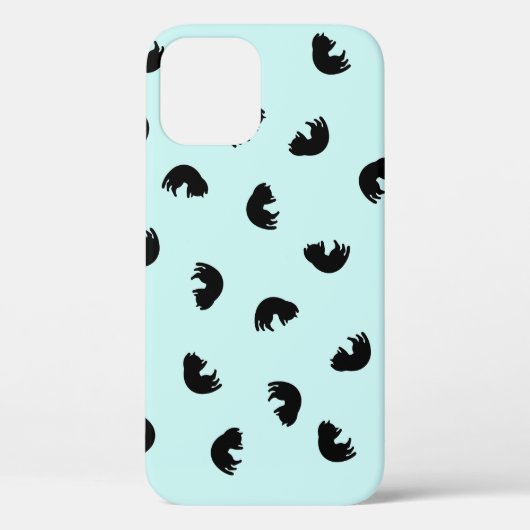 CUTE Cat Patroon met verwisselbare achtergrondkleu Case-Mate iPhone Case (Achterkant)