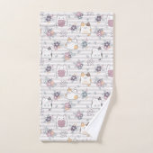 Cute cat pattern bad handdoek (Handdoek)
