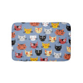Cute Cat Pattern Badmat (Voorkant)