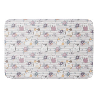 Cute cat pattern badmat