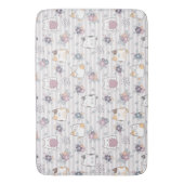 Cute cat pattern badmat (Voorkant Verticaal)