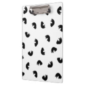 CUTE Cat Pattern Black and White Klembord (Links)