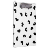 CUTE Cat Pattern Black and White Klembord (Rechts)