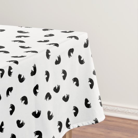 CUTE Cat Pattern Black and White Tafelkleed (Voorbeeld)