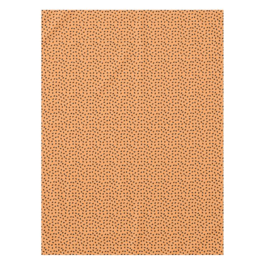 CUTE Cat Pattern Black en Oranje Tafelkleed (Voorkant)