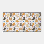 Cute Cat Pattern Bureaumat (Voorkant)