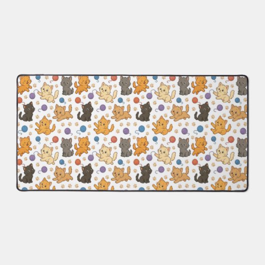Cute Cat Pattern Bureaumat (Voorkant)