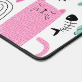 Cute Cat Pattern Bureaumat (Hoek)