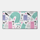 Cute Cat Pattern Bureaumat (Voorkant)