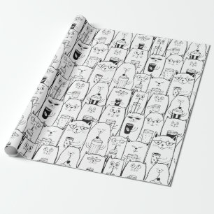 Cute Cat Pattern Cadeaupapier
