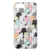 Cute Cat Pattern Case-Mate iPhone Case (Achterkant)