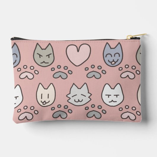Cute Cat Pattern Etui (Achterkant)