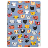 Cute Cat Pattern Klembord (Achterkant)