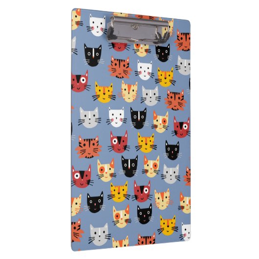 Cute Cat Pattern Klembord (Rechts)