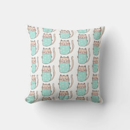 Cute Cat Pattern Kussen