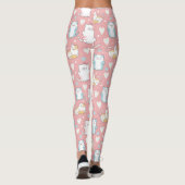 Cute Cat Pattern Leggings (Achterkant)