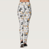 Cute Cat Pattern Leggings (Achterkant)