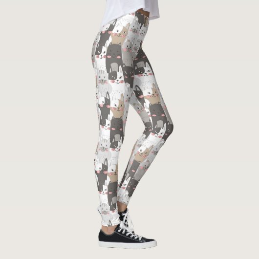 Cute Cat Pattern Leggings (Rechts)