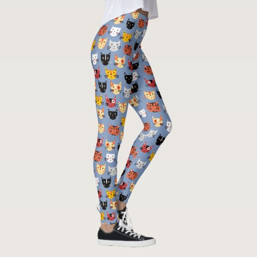 Cute Cat Pattern Leggings (Rechts)
