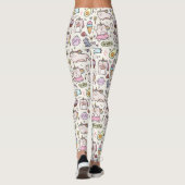 Cute Cat Pattern-Leggings Leggings (Achterkant)